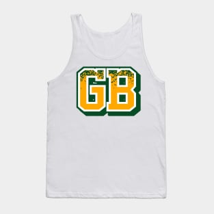 Green Bay Football Retro Sports Letters Tank Top